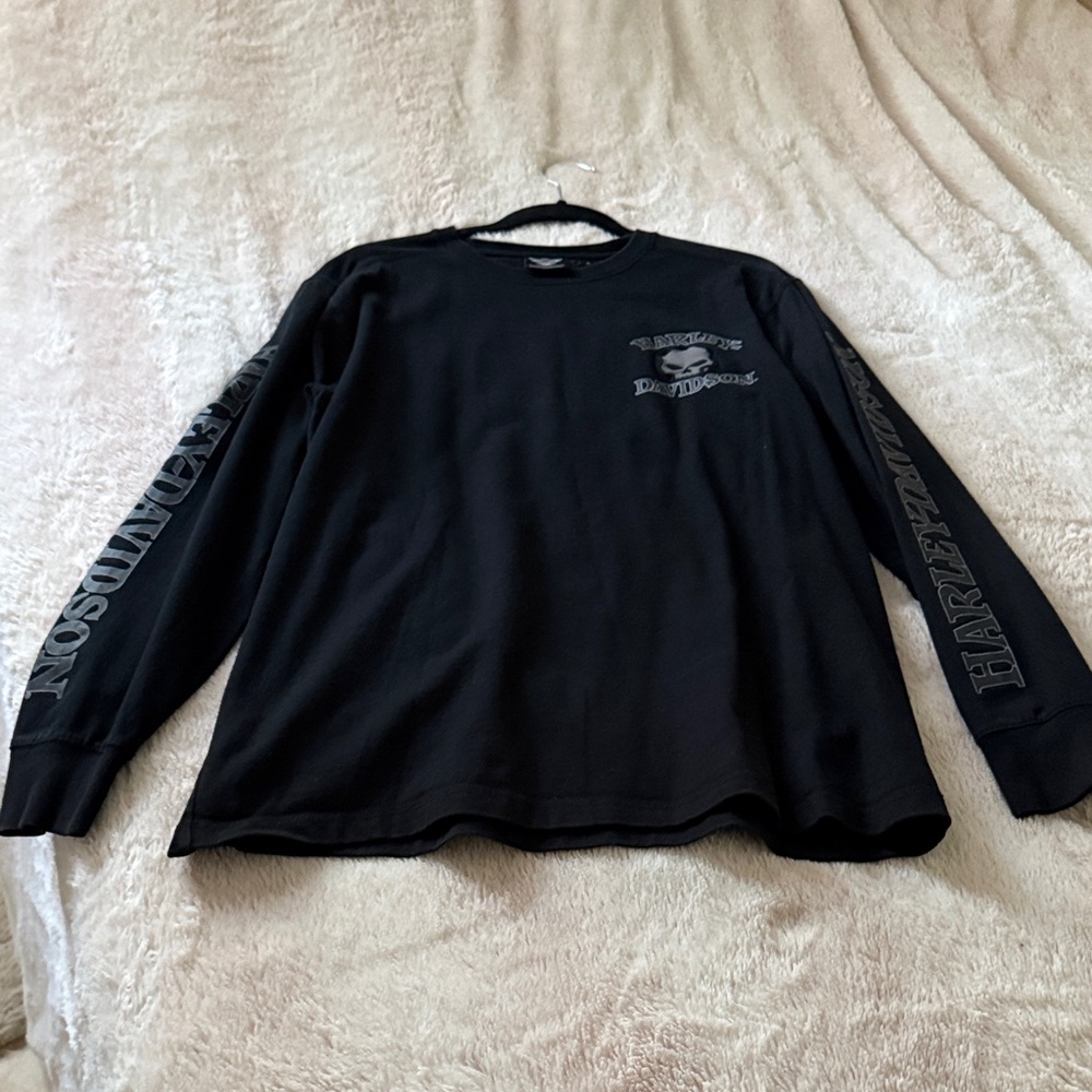 Harley-Davidson Willie G Black Skull Graphic Long Sleeve